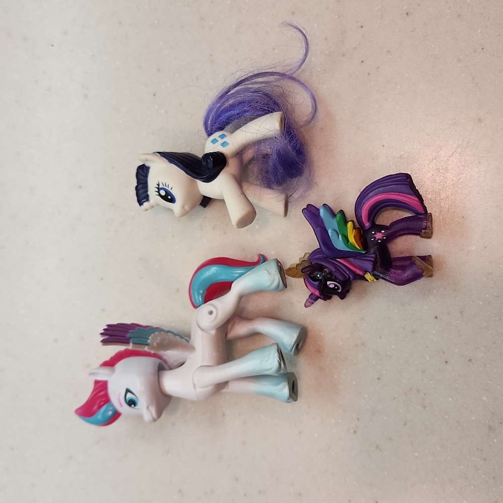 My Little Pony Princess Twlight Sparkle translucent glitter mini figure 2" lot